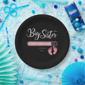 Große Schwester 2025 Ankündigung zur Schwangerscha Pappteller (Party)