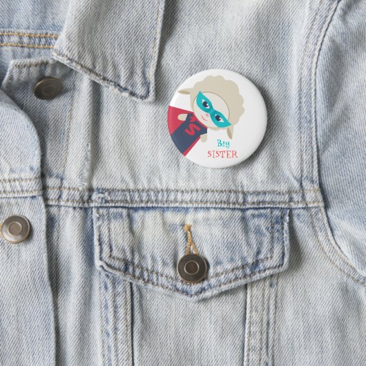 Große Schwester Abzeichen Button (Beispiel)