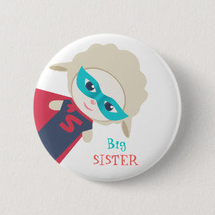 Große Schwester Abzeichen Button