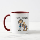 Große Schwester-Baby-Bruder-T - Shirts und Tasse (Links)