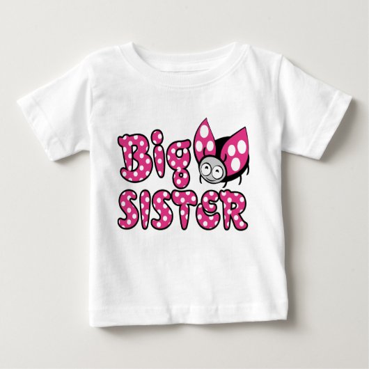Große Schwester Baby T-shirt (Vorderseite)