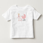 Große Schwester Ballerina Stroller Kleinkind T-shirt (Vorderseite)
