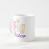 Große Schwester-Blume Kaffeetasse (Vorderseite Links)