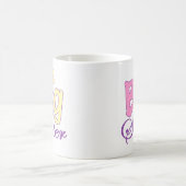 Große Schwester-Blume Kaffeetasse (Mittel)