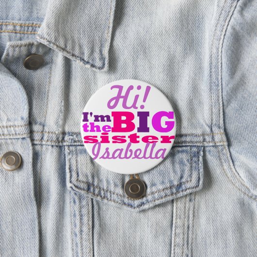 große Schwester Button (Beispiel)