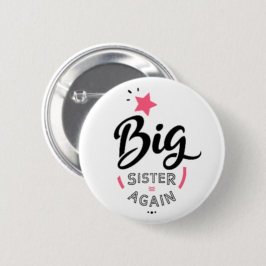 Große Schwester Button (Vorne & Hinten)