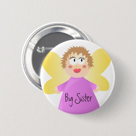 Große Schwester Button (Vorne & Hinten)