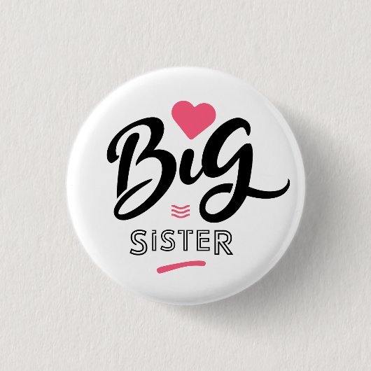 Große Schwester Button (Vorderseite)