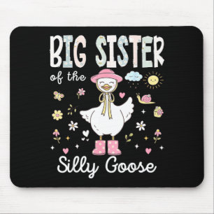 Große Schwester der albernen Gans 1. Geburtstagsmä Mousepad