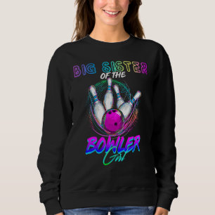 Große Schwester der Bowler Girl Matching Family Bo Sweatshirt