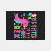 Große Schwester der drei Rex Dinosaurier T-rex 3. Fleecedecke (Vorderseite (Horizontal))