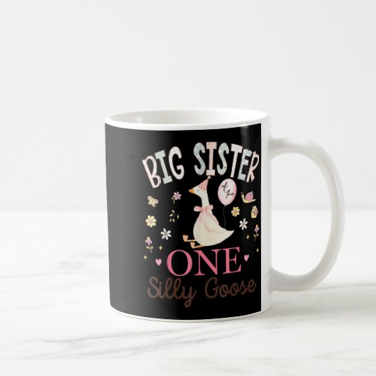 Große Schwester der Einen Albernen Gans 1. Geburts Kaffeetasse (Rechts)