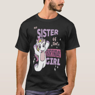 Große Schwester der Niedlichen Einhornmatte des Ge T-Shirt