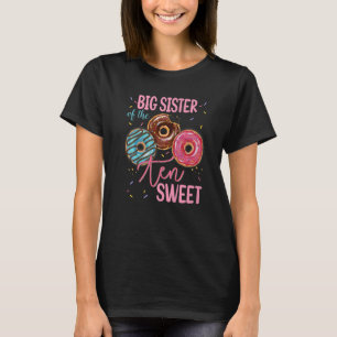 Große Schwester der süßen zehn 10. Donut Geburtsta T-Shirt
