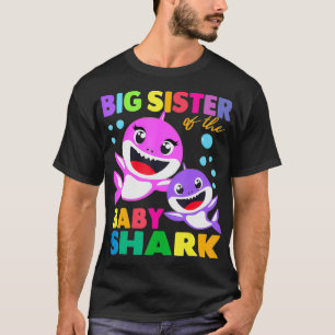 Große Schwester des Baby Shark Geburtstag Big Sist T-Shirt