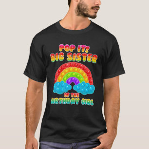 Große Schwester des Geburtstags-Girl-Regenbogens G T-Shirt