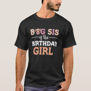 Große Schwester des Geburtstagsmädchens Highland-K T-Shirt