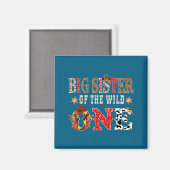 Große Schwester des Wild One Cowboy Western Rodeo Magnet (Vorderseite/Rückseite)