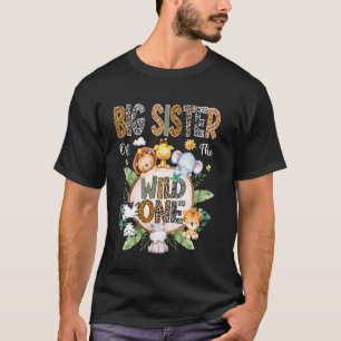 Große Schwester des Wilden zum ersten Geburtstag S T-Shirt