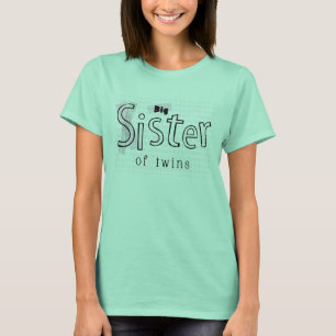 Große Schwester des Zwillings-Erwachsen-T-Shirts T-Shirt