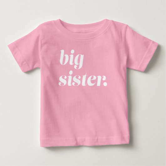 Große Schwester, die Schwangerschaft verkündet wir Baby T-shirt (Vorderseite)