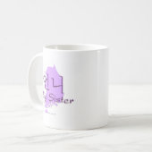 Große Schwester (eines Mädchens) Korea Kaffeetasse (Vorderseite Links)
