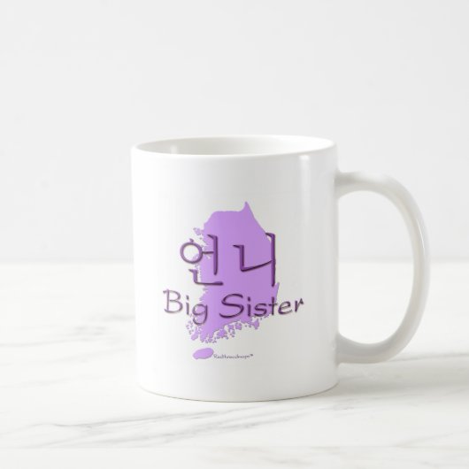 Große Schwester (eines Mädchens) Korea Kaffeetasse (Rechts)