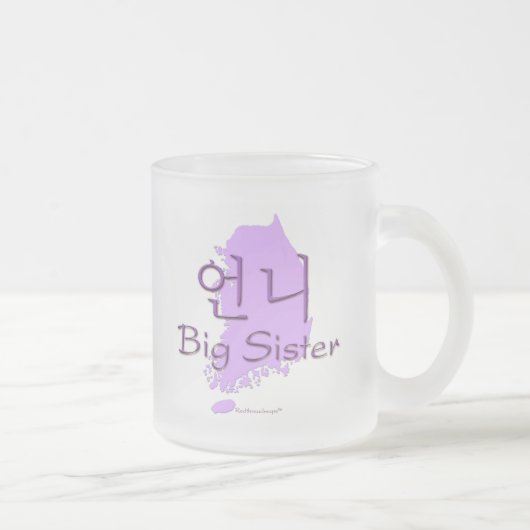 Große Schwester (eines Mädchens) Korea Mattglastasse (Rechts)