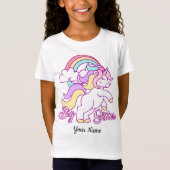 Große Schwester-Einhorn T-Shirt (Vorderseite)