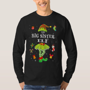 Große Schwester-Elf-Weihnachten-Familie-Matching-C T-Shirt