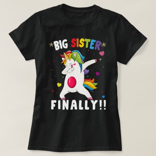 Große Schwester endlich 2020 T-Shirt (Design vorne)