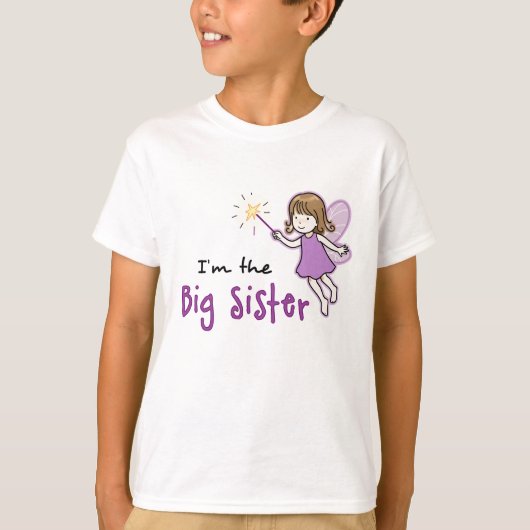 Große Schwester - feenhafte T - Shirts (Vorderseite)