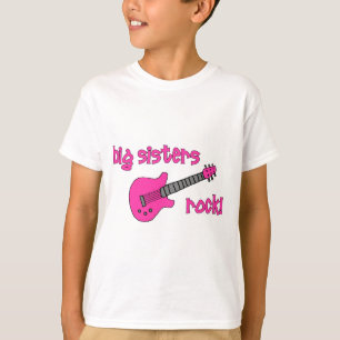 Große Schwester-Felsen! mit rosa Gitarre T-Shirt