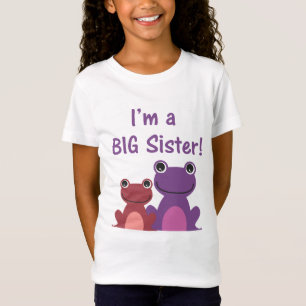 Große Schwester-Frosch-Geschwister T (lila/Rosa) T-Shirt