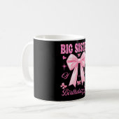 Große Schwester Geburtstagsmädchen passend kokett Kaffeetasse (Vorderseite Links)