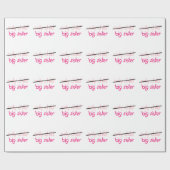 Große Schwester Geschenkpapier (Flach)