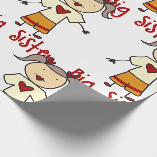 Große Schwester Geschenkpapier (Ecke)