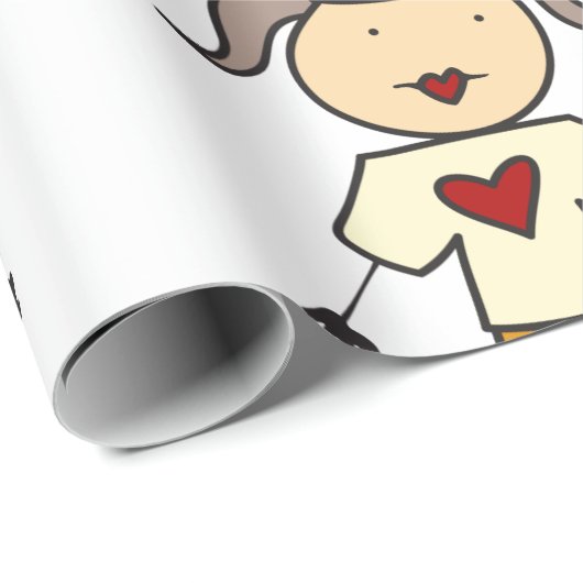 Große Schwester Geschenkpapier (Rolleneckpunkt)