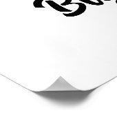 Große Schwester Hund personalisiertes Foto Poster (Ecke)