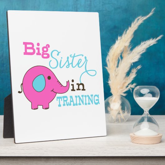 Große Schwester in der Ausbildung Elephant Fotoplatte (Seite)