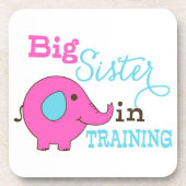 Große Schwester in der Ausbildung Elephant Untersetzer (Vorderseite)