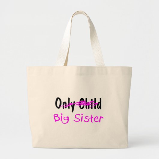 Große Schwester Jumbo Stoffbeutel (Vorne)