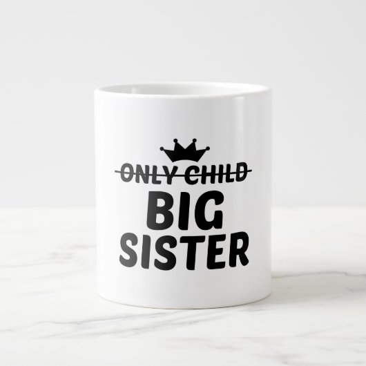 GROßE SCHWESTER Jumbo-Tasse (Vorderseite)