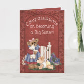 Große Schwester Karte (Vorderseite)
