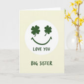 Große Schwester Karte Liebe (Gelbe Blume)