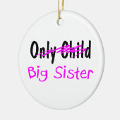 Große Schwester Keramik Ornament (Links)