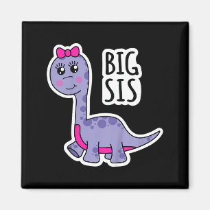 Große Schwester Kinder Dinosaurier Schwester Super Magnet