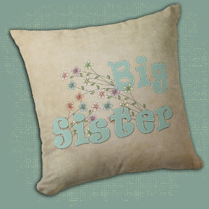 Große Schwester Kleine Blumen Kissen