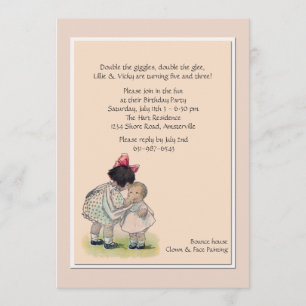 Große Schwester-kleine Schwester-Einladung Einladung