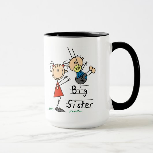 Große Schwester-kleiner Bruder-T - Shirts und Tasse (Rechts)